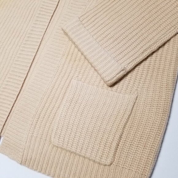 NWT 360 Cashmere Lizbeth 100% Cashmere Oversized Rib Knit Cardigan Shell $587 - Picture 12 of 15